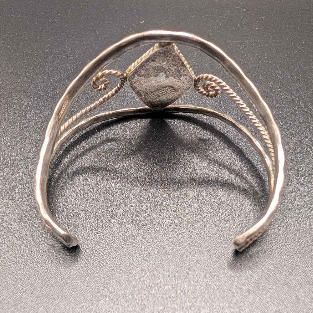 Silver Turquoise Cuff Bracelet - image 3
